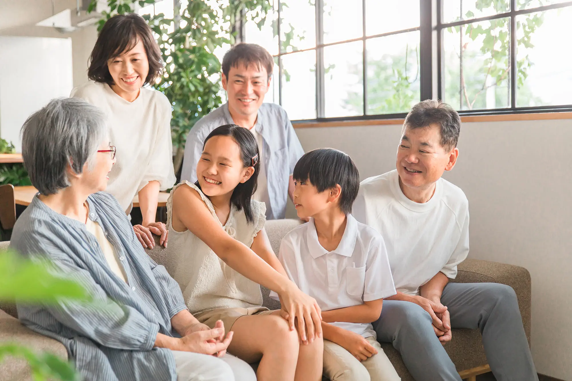 家族で団欒